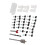 Wall Pass Through Cable Grommets and Clips Kit 1