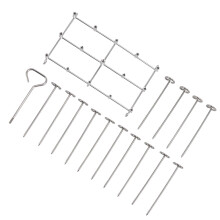 Stainless Steel Fryer Skewer Rack Square