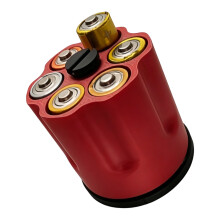 3D Printed D Cell Battery Organizers Battery Storage Box-red