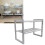 Grey 2-Tier Under Sink Rack Adjustable 7