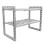 Grey 2-Tier Under Sink Rack Adjustable 11