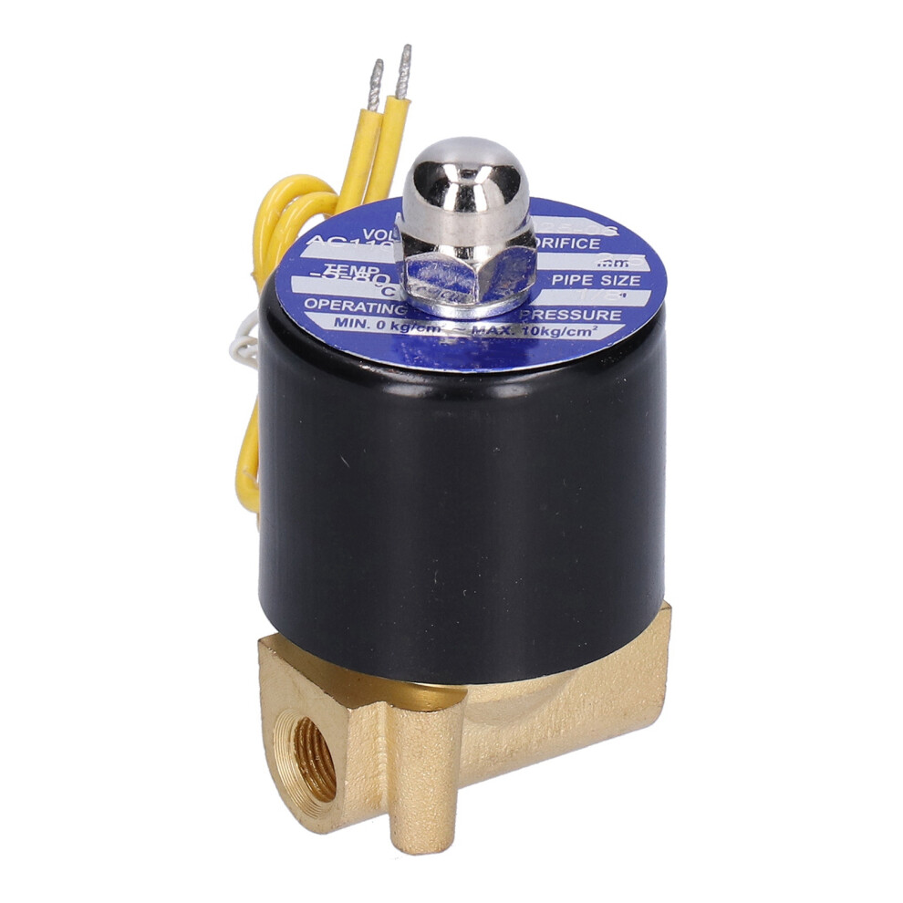 Brass Electric Valve 1/8in NC 24V DC Water Air
