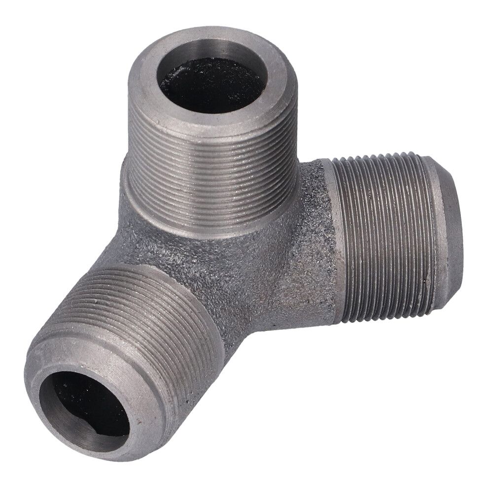 90 Oblique 3-Way Cast Iron Connector