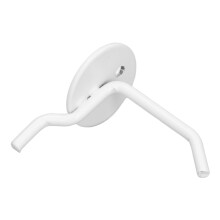 White Metal Peg Wall Hooks Pair