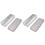 2Stk Bacon Aufbewahrungsbox Kühlschrank Fleischbox Transparent Silber 1