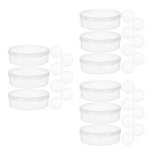 30Stk Runde Make-Up Box Transparente Aufbewahrung