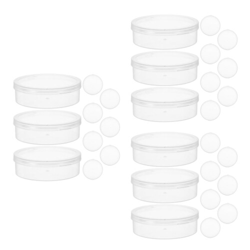 30Stk Runde Make-Up Box Transparente Aufbewahrung