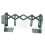 Supporto per libri espandibile 420g 19x15x10 Verde nerastro 1