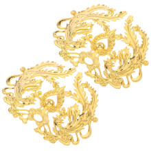 4Stk Metall Vintage Charms Gold Für DIY Haarspangen Und Schmuckdesign