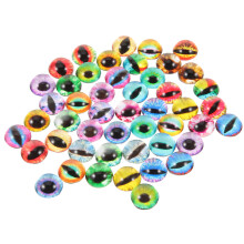 100Stk Glasaugen Cabochons Multifarben Für DIY Puppen Schmuck Basteln