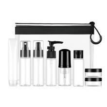 1Set Schwarzes Spenderflaschen Set Reusable Lotion Und Creme Behälter
