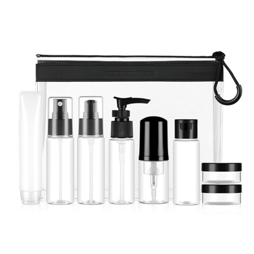 1Set Schwarzes Spenderflaschen Set Reusable Lotion Und Creme Behälter