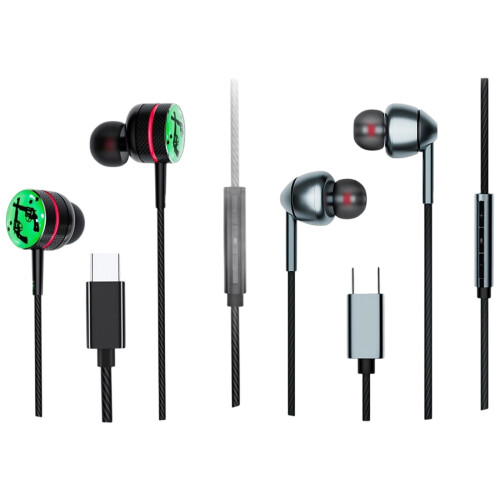Fil Type C Earbud avec micro son clair dans l'oreille-GB01 1