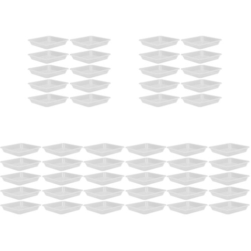50Stk Blumentopfuntersetzer Transparent Pflanzenschale