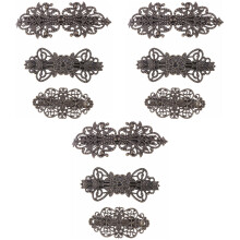 9Pièces Clips Métal Marron Style Vintage