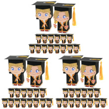 60Stk Graduation Candy Box Papier Süßigkeitenbehälter Für Party Bunt