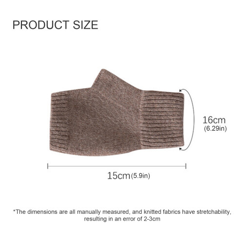 Flexible fingerlose Handschuhe aus weicher Wolle,-Grüner Samt 2