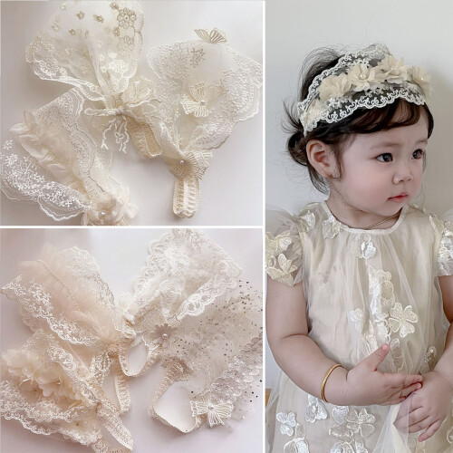 Haarband für Babys, Mädchen, Spitze, dehnbar, elastisches-B 1
