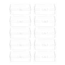 10Stk Transparente Mini Aufbewahrungsboxen, , Staubgeschützt