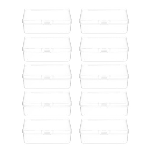 10Stk Transparente Mini Aufbewahrungsboxen, , Staubgeschützt