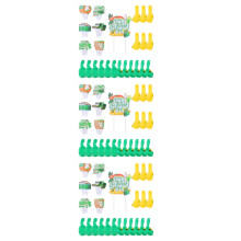 3Sets Vielseitige Grüne Cake Topper Ballon Für Patrick Tag