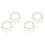 4Ensembles De Bracelets De Dorés Multi-Couches Femme 1