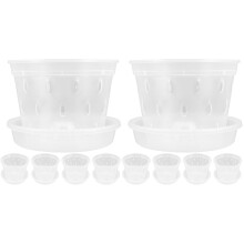 10Sets Durable Plastic Small Pots for Plants Hanging Planters Home Use