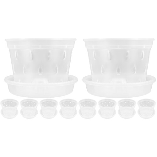 10Sets Durable Plastic Small Pots for Plants Hanging Planters Home Use