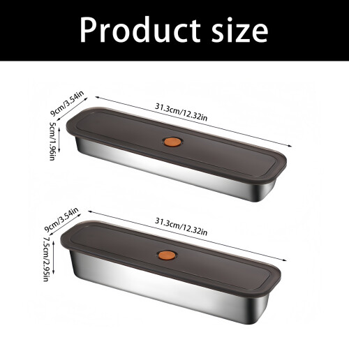 Multipurpose Steel Bacons Tray With Tight Seal-deeep model 2