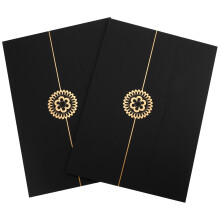 2Stk Schwarze Urkundenhüllen Aus , Und Einfach Zu