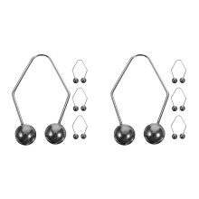4Paare Metall Gesicht Grübchenmacher Dimple Trainer Für Wangen Schwarz