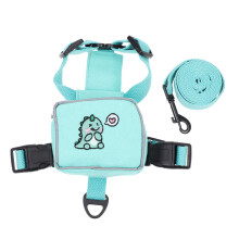 Katzen-Rucksackgeschirr Mit Leine Grün, Ergonomisch Und Sicher