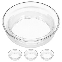 4Stk Glasdeckel Mit Silikondichtung, Dicht, Weiss, Ersatz-Krugdeckel