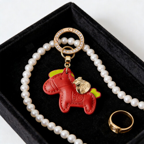 Charm Small Horse Accessory With Quality PU Leather And-Blue 2