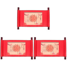3Stk Hochzeitsschriftrolle Rot Vintage Hochzeit Scroll