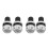 2Paare Universal Lenkerendkappen Aluminium Silber Track 1