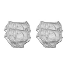4Stk Pe Erwachsene Windelhosen Wiederverwendbar Leckschutz Silber