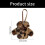 Luipaardprints Pluche Pop Outfit Sleutelhanger-Luipaardkleur 4