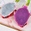 Silicone Dragon Fruit Knijpspeeltje simuleert-Wit en rood 3