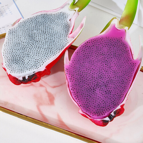 Dragon Fruit Knijpspeelgoed Kinderen Stress Relief Puistje-Wit 2
