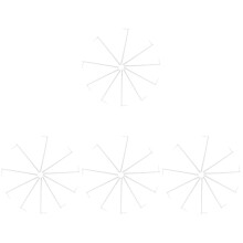 80Stk Wiederverwendbare Weiße Windmühlenstäbe PVC Für Garten Deko