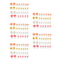 20Ensembles Séparateurs D'orteils Fleurs Silicone Colorés Kit
