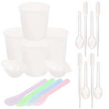 5Sets Transparente Silikon Mischbecher Für Resin DIY Schmuck