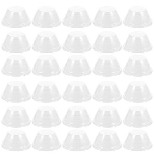100Pcs Plastic Plant Cover Dome Clear Nursery Protector for Garden Use