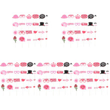 5Sets Leichte Papier Holz Foto Props Für Valentinstag & Hochzeit