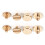 10 Brass Button Stud Screws 5-8mm 3