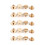 10 Brass Button Stud Screws 5-8mm 8