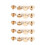 10 Brass Button Stud Screws 5-8mm 15