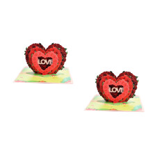2Sets Creative Paper Greeting Cards Assorted Color Blessing Postcards