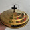 Golden Stainless Communion Plate With Snap Lid For Eucharistic 3